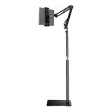 Suporte Cantilever Retrátil De Chão Para Tablet E Celular Cor Cantilever Telescópico Preto De Piso Atualizado 155 (mandril De 4-11 Polegadas + Cabeça Universal)