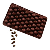 Forma Molde Silicone Grão De Café Para Chocolate Doces Balas
