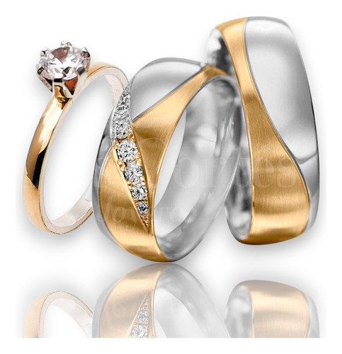 Anillos De Matrimonio Oro Plata