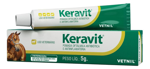 Pomada Oftalmica Keravit Vetnil 5g