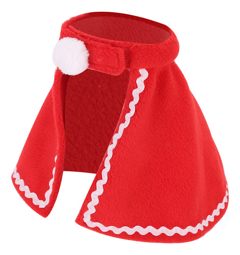 Disfraz Suave Con Manto Rojo Para Perro Y Gato, Para Navidad