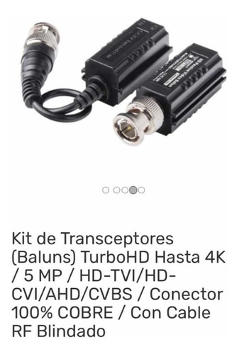 Kit De Transceptores Ballum Turbo Hd 4k 5mp Conector Cobre