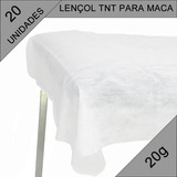 Lençol Tnt Descartável P/ Maca Sem Elástico 200x90 C/20 Und