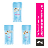 Kit 3 Desodorantes Em Gel Secret Powder Protect Algodão