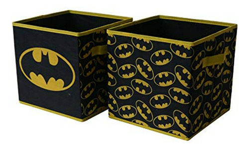 Cubo Almacenamiento Plegable Batman, Negro (pack 2)