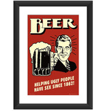 Quadro Beer Cerveja Poster Retro Decoracao Cozinha Bebida 