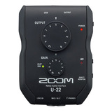 Interfaz De Audio Portátil Grabación En 2 Canales Zoom U22