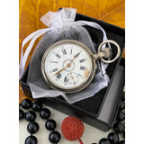 Relógio Prata Maciça Remontoir Swiss 46mm Leia E Veja