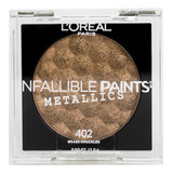 Sombra Para Ojos Infallible Paints Metallics Loreal Paris Color De La Sombra 402 Brass Knuckles