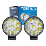 Par Mini Farol De Led 9 Leds 7,2w 12v 24v 6000k Tiger