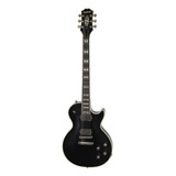 Guitarra Eléctrica EpiPhone Les Paul Prophecy De Caoba Black Brillante Con Diapasón De Ébano