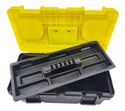Caja Organizadora Porta Herramienta Plastica 17 Pulgadas Color Amarillo/negro