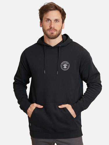 Poleron The Search Old Hoodie Negro Hombre Rip Curl