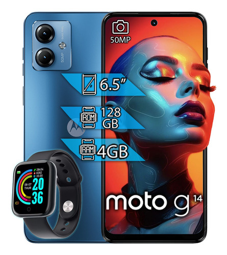 Celular Motorola Moto G14 Dual Sim 128gb 4gb Ram + Kit