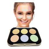 Paleta De 6 Correctores Para Maquillaje De Rostro  Camuflaje