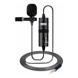 Microfone Lapela Omnidirecional Boya By-m1 Celular Pc Câmera