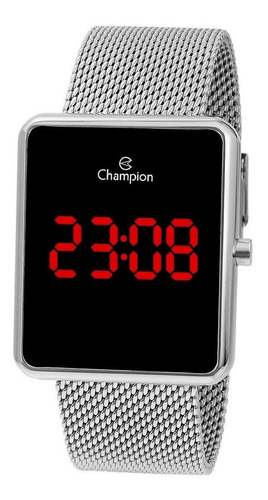 Relógio Champion Digital Quadrado Prata Original + Envio 24h