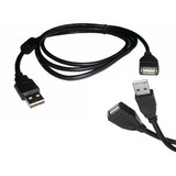 Cable Extension Usb 1.5mts Macho A Hembra Con Filtro Calidad