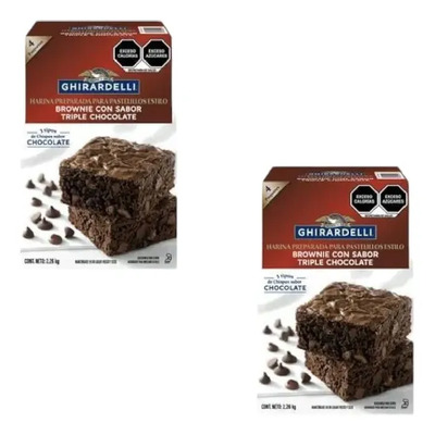 Ghirardelli Harina Para Brownies Triple  Chocolate 2 Cajas | Envío gratis