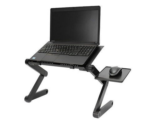 Mesa Base Notebook Suporte Cama Sofá Com Cooler Mousepad