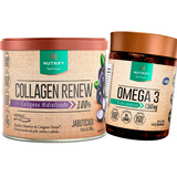 Combo Puro Ômega 3 60 Cáps + Collagen Renew Jabuticaba 300g