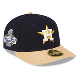 Gorra New Era Astros Houston 59fifty Plana Azul 2023 Gold