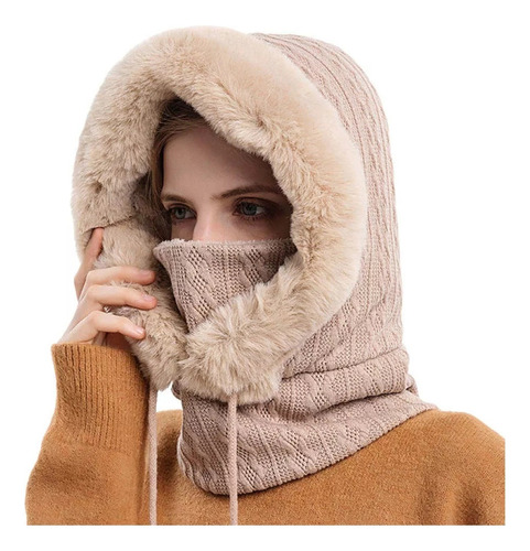 Conjunto De Máscara De Gorro, Bufanda, Gorro De Invierno Par