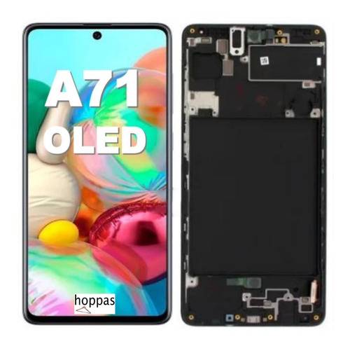 Tela Touch Display Compatível Galaxy A71 A715 C/ Aro Oled 