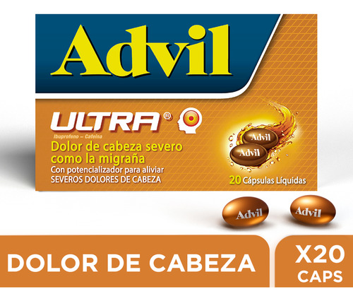 Advil Ultra Alivio De Los Dolores De Cabeza Severos Como La 