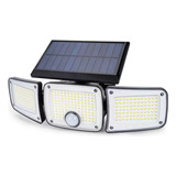 Lámpara Exterior Solar.cabezas Giratorias 280led Con Contr