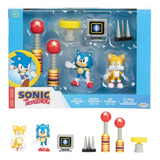 Pack C/ 2 Bonecos E Acessórios 6,5cm Sonic E Tails - Jakks