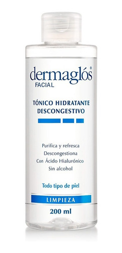 Dermaglós Facial Tónico Hidratante Descongestivo Purificante