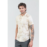 Camisa Hombre Bravo Jeans Amparo Beige T. S Al 2xl