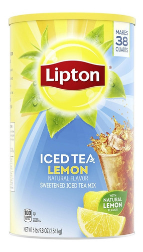 Lipton Te Iced Tea Lemon Endulzado Polvo 2.54kg Importado