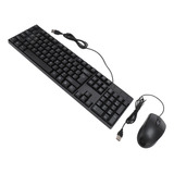 Juego De Teclado Y Ratón Con Cable, Usb, Ergonómico, 104 Tec