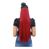 Extensão De Cabelo Tic Tac P/mega Hair Fibra Organica 150gr Cor Liso: Vermelho 130m98