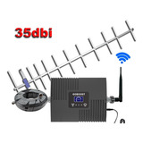 Kit Amplificador Señal Celular + Antena Yagi 35 Dbi 2g 3g 