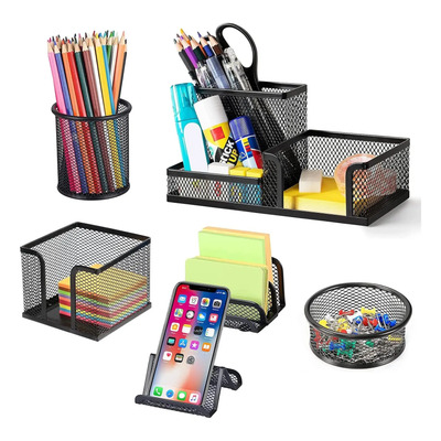 Organizador De Escritorio Con 6 Piezas Organizador De Oficin