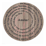 Mandala Decorativa Pai Nosso Mdf 15mm Letras Nitidas 