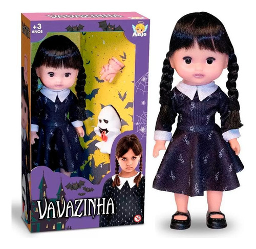 Boneca Vavazinha Inspiração Série Wandinha Coleção Família