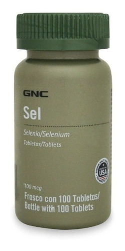 Gnc Selenio 100 Mcg - Gnc - 100 Tabletas Sabor Sin Sabor