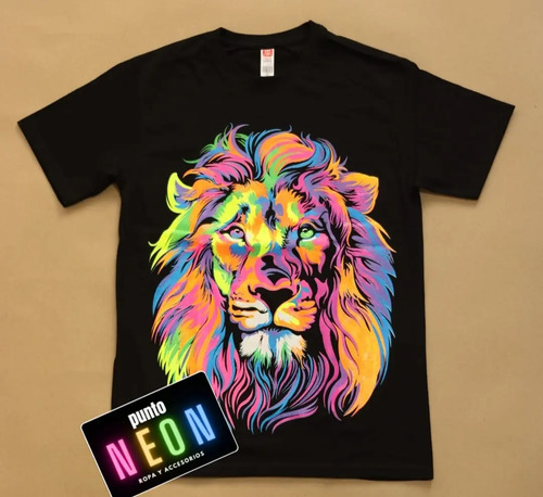 Playera Estampada Neon Flourecente Fosfo