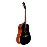 Guitarra Acústica Tagima Tw-25 Eq Para Diestros Black
