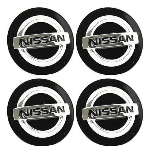 4 Pzs Nissan Centros Tapones Centrales De Rin Coche 60 Mm