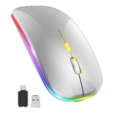 Mouse Nextep Ne-412p Óptico Inalámbrico, Usb, Plata