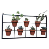  Portamacetas De Hierro Para Pared 80x40cm-jardín Vertical