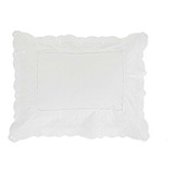 Almofada Pietra 100%algodão 200fios 30x40cm Branco Trussardi Desenho Do Tecido Liso