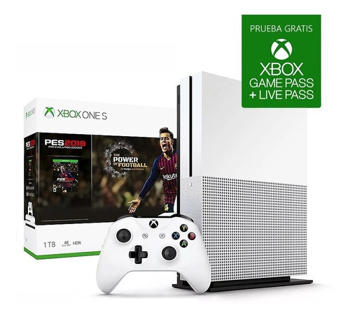 Consola Microsoft Xbox One S 1tb 4k + Pes 2019 Oficial Full