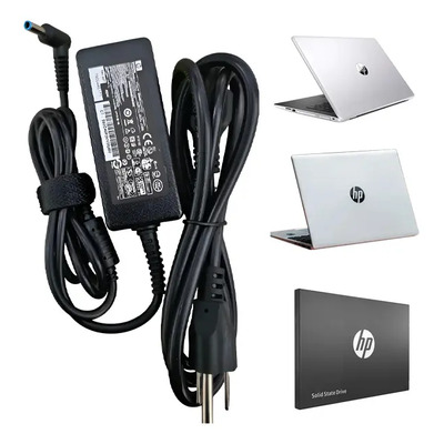 Cargador Hp 2.31 45w 19.5v Plug 4.5 X 3.0 Mm Punta Azul Color Negro | MercadoLibre