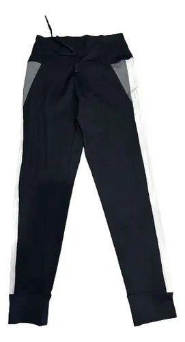 Legging Deportivo Blanco Con Negro Sfn